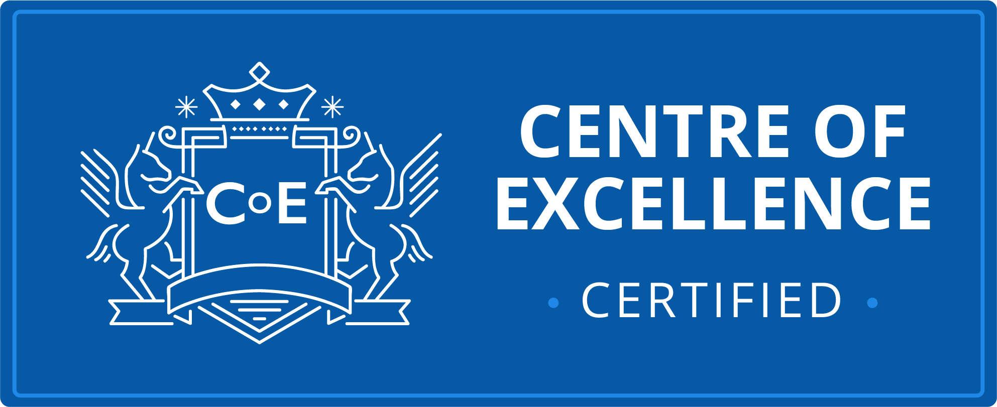Centre of Excellence certified badge
